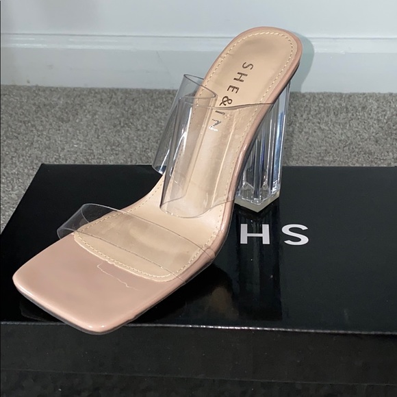 🤍Square Toe clear heels 🤍 (NEW) - Picture 1 of 4